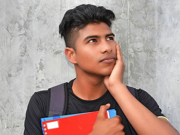 Good Looking Student Teenager Thinking — Stock Photo, Image
