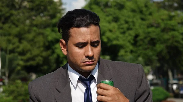 Alcoholic Business Man — Stock Photo, Image