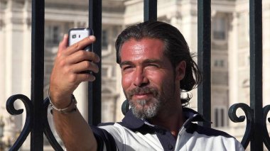 Selfie beyaz kişinin