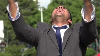 Başarılı İspanyol iş adamı ve zafer