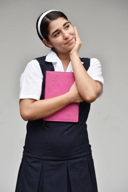 Defter ile düşünme Kolombiya kız öğrenci