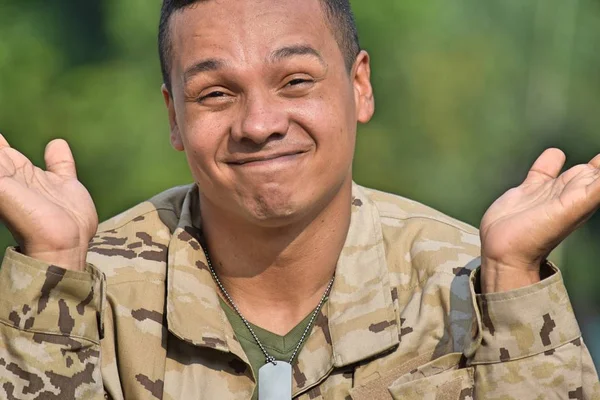 미정된 군사 사람 — 스톡 사진