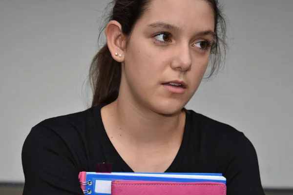 Kolumbianische Studentin und Sorge — Stockfoto