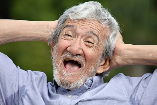 Smějící se muž rozmanité — Stock fotografie