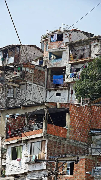 Latin American Houses Barrio — Stock Photo, Image