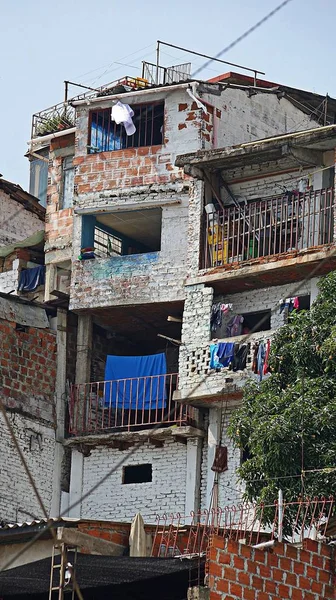 Νότια Αμερικανική Σπίτια Στο Barrio — Φωτογραφία Αρχείου
