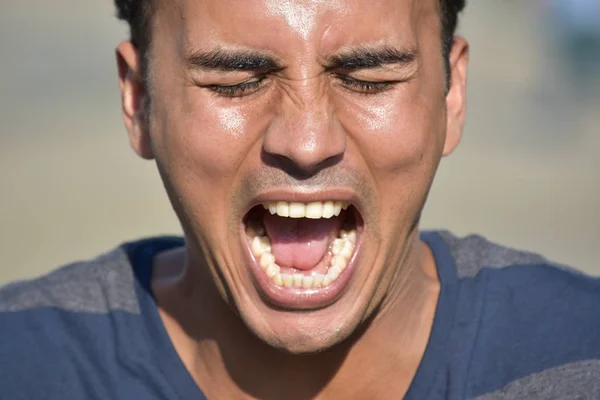 Ansioso joven colombiano masculino —  Fotos de Stock