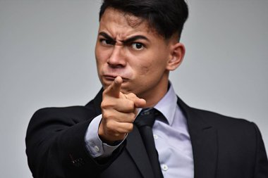 Azınlık iş adamı işaret