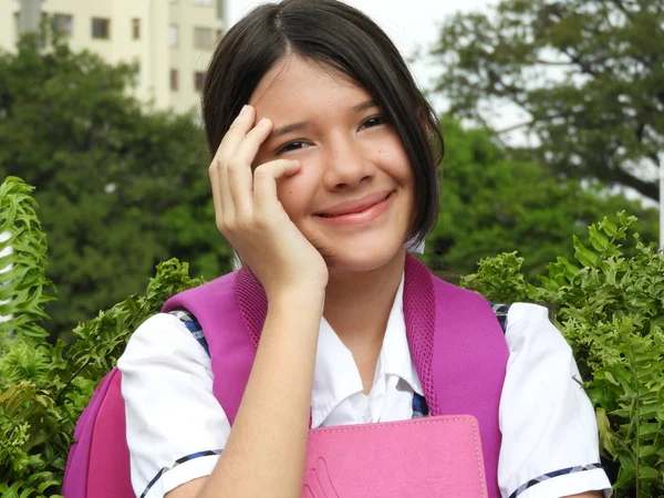 Mädchen Student und Glück — Stockfoto