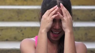 Güzel kadın Teen ve makyaj