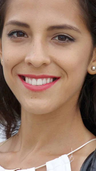 페루 여자의 웃는 얼굴 — 스톡 사진