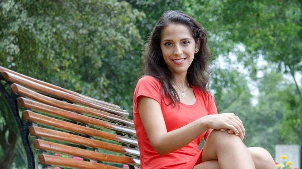 Beautiful Female Sitting — Stock Photo, Image