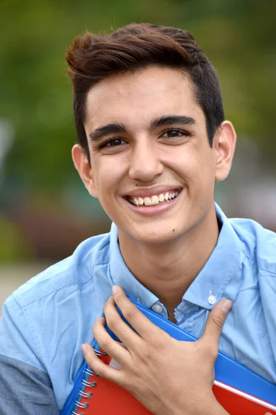 Männlicher Student und Hoffnung — Stockfoto