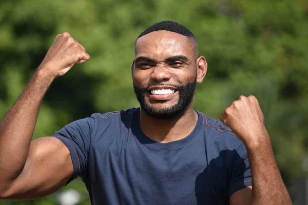 Successful Unshaven Male Man — Stock Photo, Image