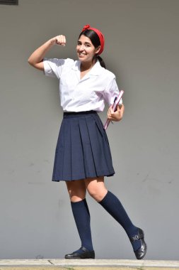 Erkek Okulu Kız kasların esneme