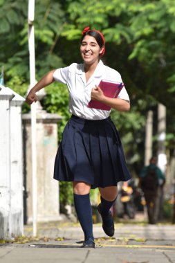 Şirin Kolombiya öğrenci genç okul kız çalışan