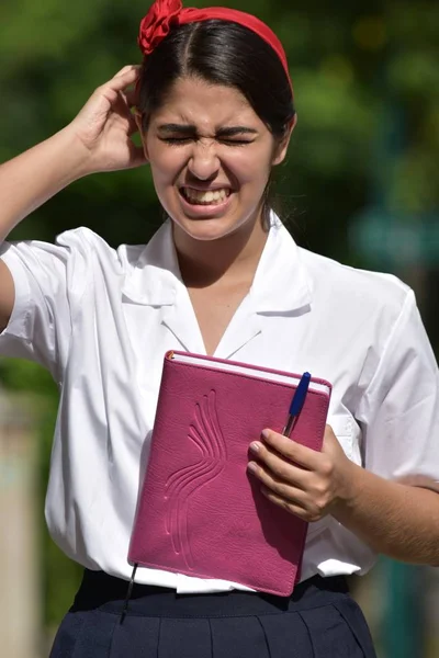 Angstig schattig Colombiaanse persoon — Stockfoto