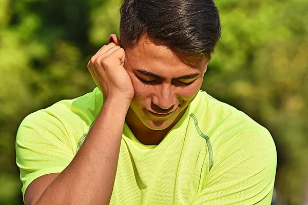 Spaanse mannelijke atleet en verdriet — Stockfoto