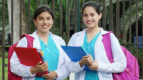 Two Student Nurse Girls — Stock Photo, Image