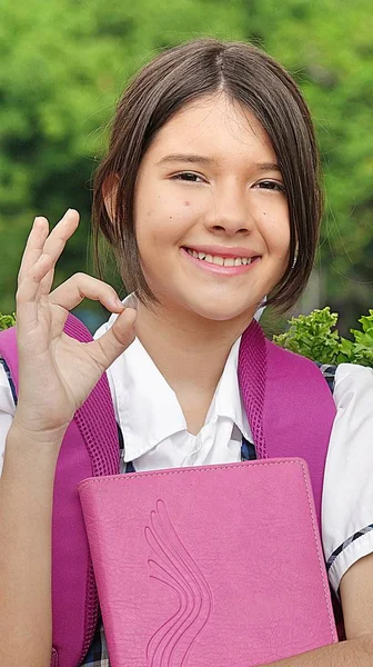 Okay süße Studentin — Stockfoto