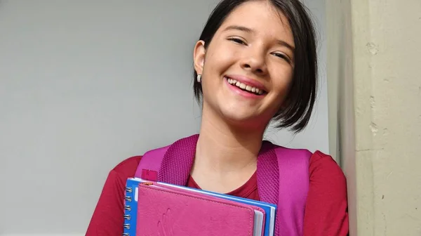 Female Student And Laughter — Stock Photo, Image