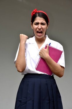 Kolombiya kız öğrenci ve anksiyete