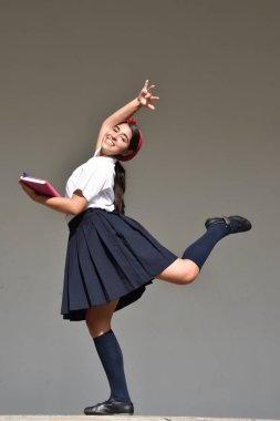 Dansçı Teen liseli kız Dengeleme