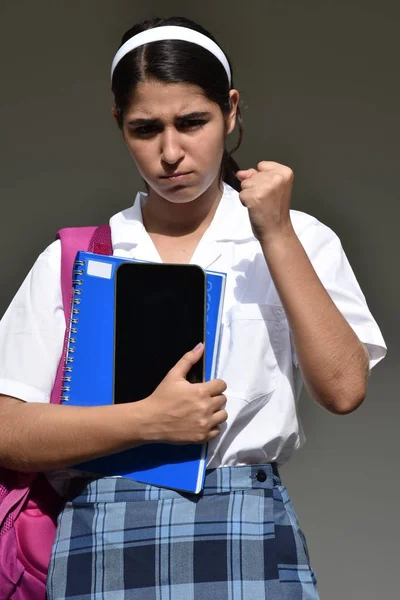 Estudante Mad Girl — Fotografia de Stock