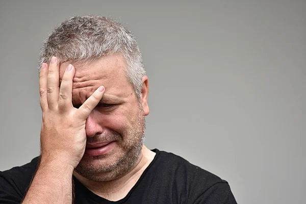 Fat Male And Depression — Stock Photo, Image