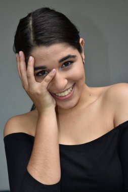 Kolombiya kız ve mutluluk