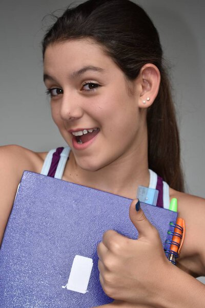 Hispanic Female Student And Happiness