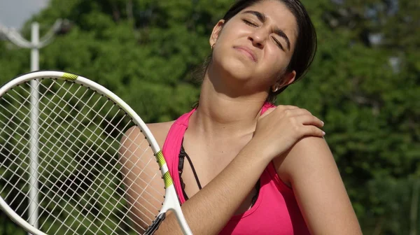 Sore Injury Athletic Tennis Player Teen Female