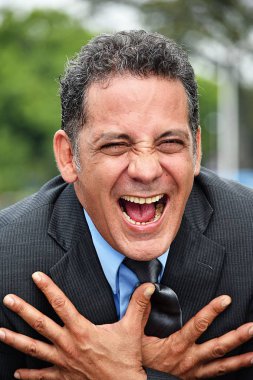 İş adamı ve kahkaha