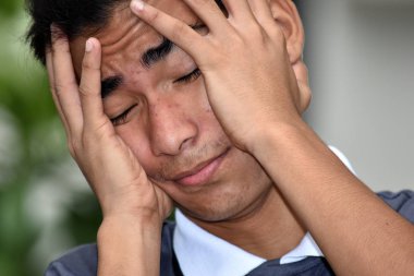 Stresli Yakışıklı Azınlık Kişisi