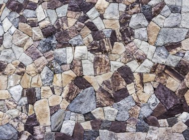 Arka plan tasarım çalışmaları için taş duvar