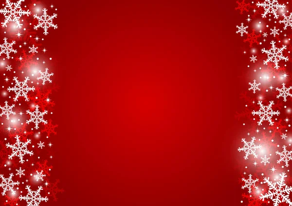 빨간 크리스마스 배경 디자인 — 스톡 벡터
