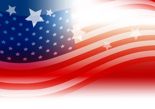 USA flagga bakgrundsdesign — Stock vektor