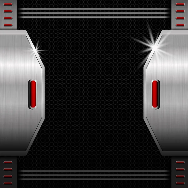 金属背景设计与副本空间 — 图库矢量图片