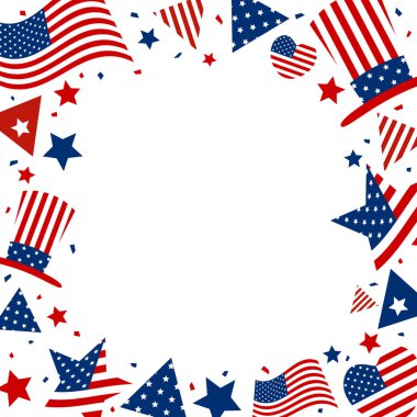 ABD arka plan tasarımını Amerikan bayrağı kopya alanı için 4 Temmuz Bağımsızlık günü ya da diğer kutlama