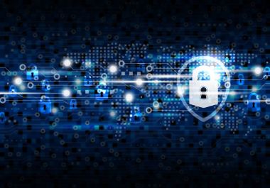 Dijital teknoloji zemin üzerine küresel ağ güvenliği