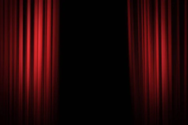 Red stage curtain background — Stock Photo, Image