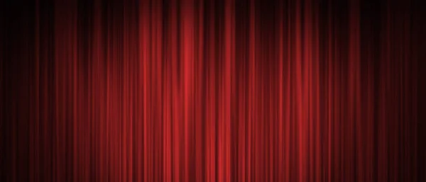 Red stage curtain background — Stock Photo, Image