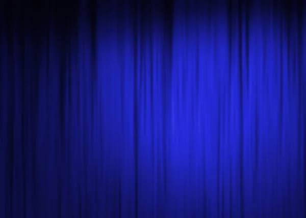Azul palco cortina fundo — Fotografia de Stock