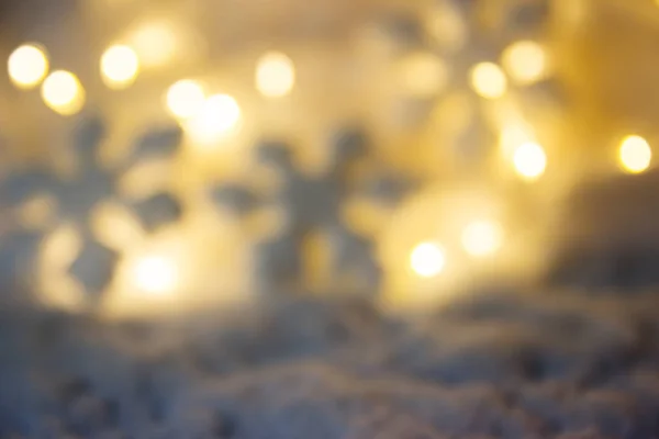 Altın bokeh ışık arka plan christmas dekorasyon — Stok fotoğraf
