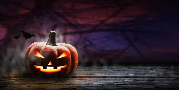 Halloween pumpkin design with copy space — Stock Photo, Image