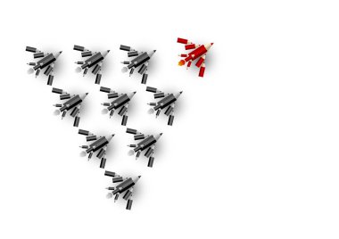 Kalem uçak vektör liderlik kavramı