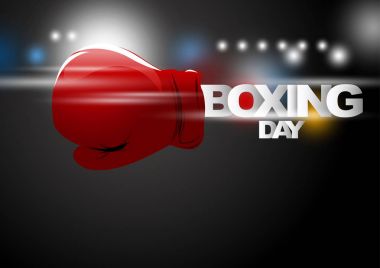 Konsept tasarımı Boks eldiveni ışık ile yapılan boks günü