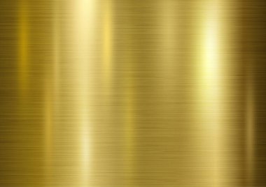 Altın metal desen arkaplan vektör illüstrasyonu
