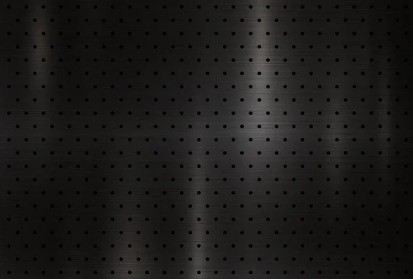 モダンな黒い金属のテクスチャ背景ベクトル イラスト — ストックベクタ