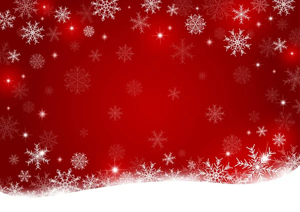 Weihnachten Hintergrund Design der Schneeflocke mit Copy Space Vector Illustration — Stockvektor